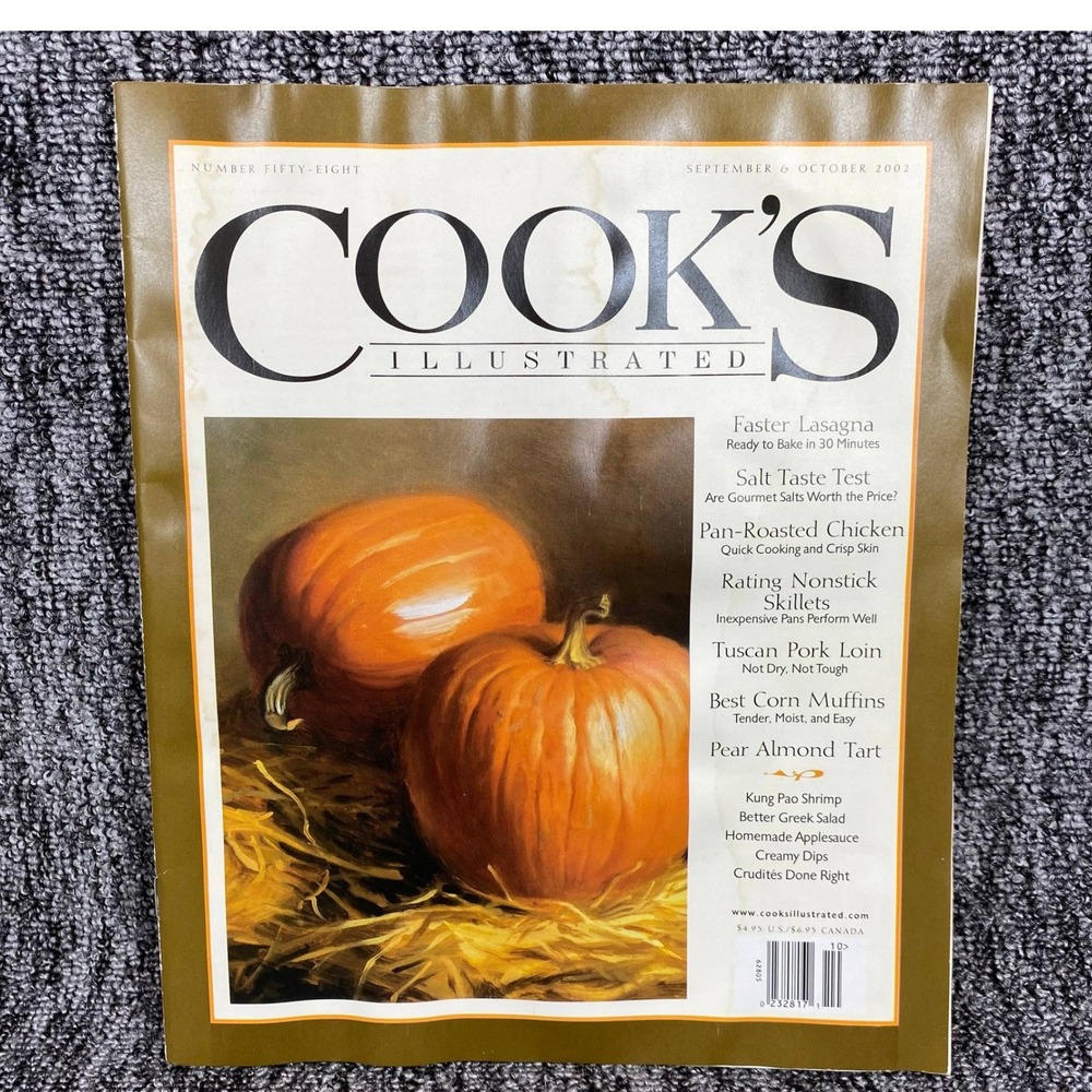 Vintage Cooks Illustrated Magazine Sept Oct 2002 Number 58 Recipes